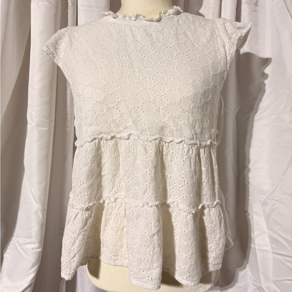 Sim & Sam White Lace Top